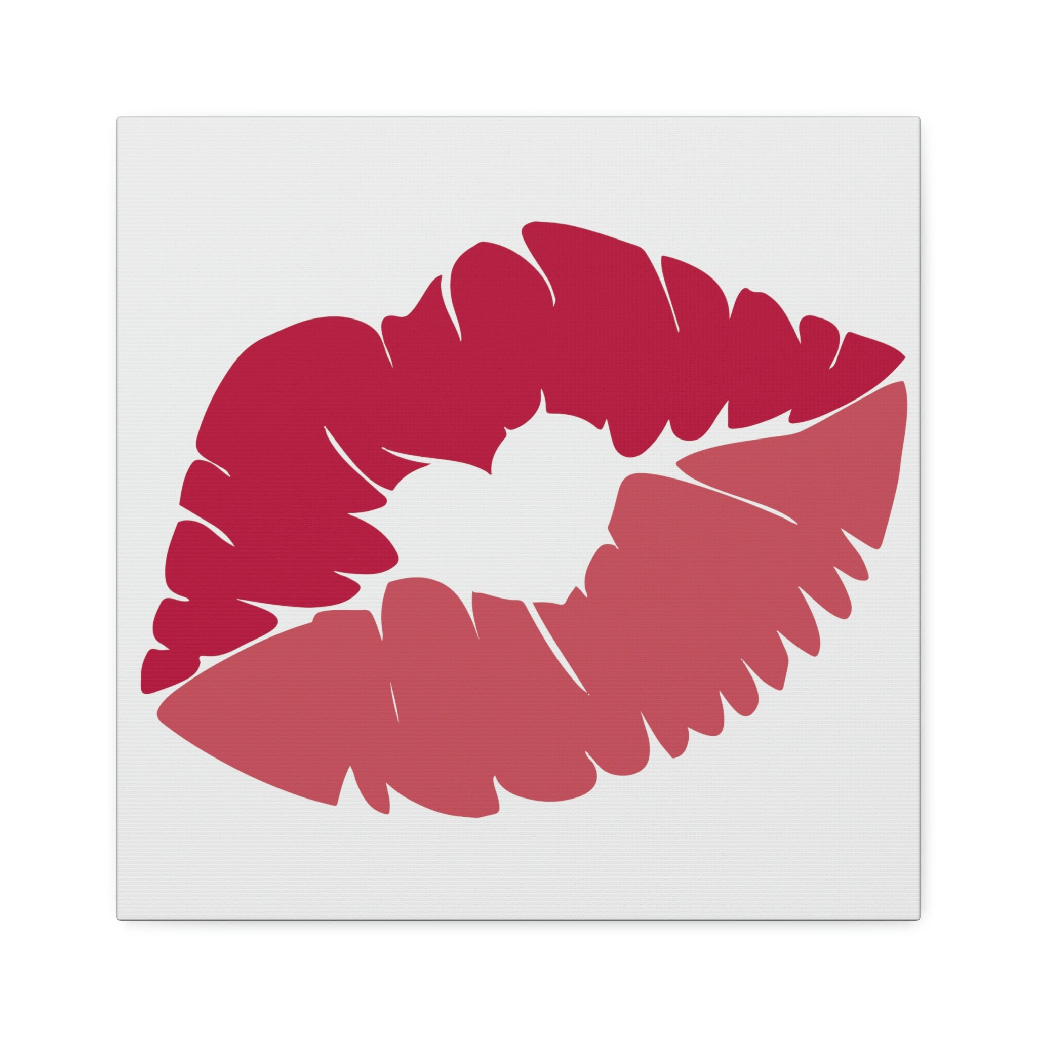 Kiss Mark Emoji Canvas Emoji Canvas, Emoji Wall Art, Emoji Decal, Emoji