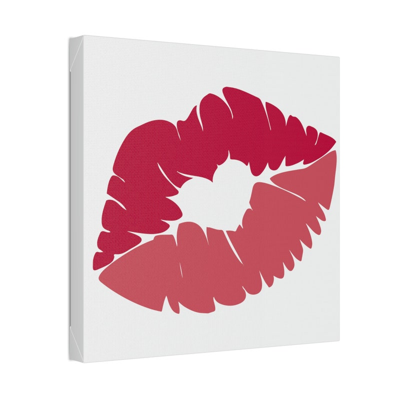 Kiss Mark Emoji Canvas Emoji Canvas, Emoji Wall Art, Emoji Decal, Emoji
