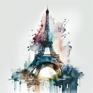 Eiffel Tower - Paris France (Digital Print)