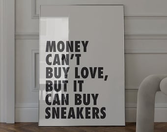 HypeBeast druckbare Wandkunst, Hypebeast Sneaker Poster, Hypebeast Schuhposter, Sneaker Drucke Set, Sneakerhead Raumdekor, Hypebeast Luxus