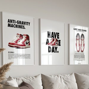 HypeBeast Printable Wall Art, Hypebeast Sneaker Poster Set of 3, Hypebeast Shoe poster, Sneaker Prints Set, Sneakerhead Decor