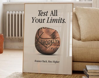 Motivational Basketball Ornament Poster, Senior Basketball Wall Art, Basketball Team Gift, Boys Bedroom, Man Cave,Game Room Decor Basketball