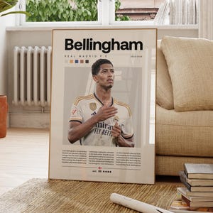 Mbappe Ronaldo Messi Neymar Poster Bundler, Soccer Football Printable Poster, Mid-Century Modern, Uni Dorm Room, Soccer GOATs, Set of 6 image 3