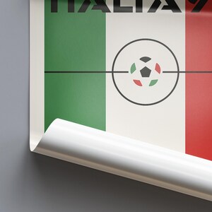 Italy World Cup Poster, Soccer Wall Art, Evolution of the Soccer Ball, Soccer Gift, Soccer Theme, Soccer Gift, Football Poster,Football Gift