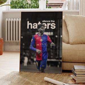 Lamine Yamal Poster, Spanish Footballer, Soccer Gifts, Sports Poster, Football Player Poster, Soccer Wall Art, Sports Bedroom Posters