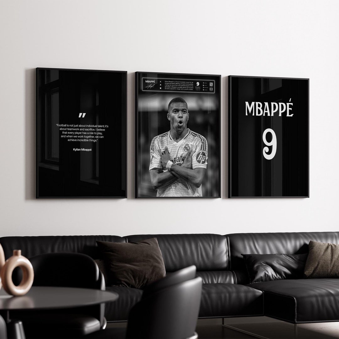Kylian Mbappe Poster \u0026 Stampe Di HERWANA, image size:1080x1080