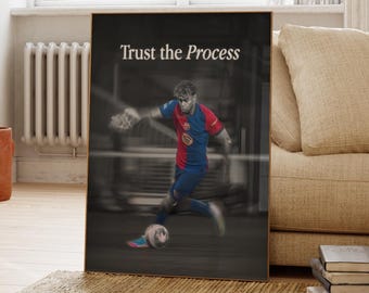 Lamine Yamal Poster, Spanish Footballer, Soccer Gifts, Sports Poster, Football Player Poster, Soccer Wall Art, Sports Bedroom Posters