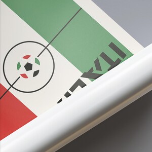 Italy World Cup Poster, Soccer Wall Art, Evolution of the Soccer Ball, Soccer Gift, Soccer Theme, Soccer Gift, Football Poster,Football Gift