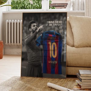 Lionel Messi poster, Argentinië voetbal print, voetbal cadeaus, sport poster, poster voetballer, voetbal kunst aan de muur, sport slaapkamer posters