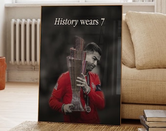 Cristiano Ronaldo Portugal Soccer Print, Cristiano Ronaldo Poster, Football Gift, Sports Poster, Football Player Poster, Soccer Wall Art