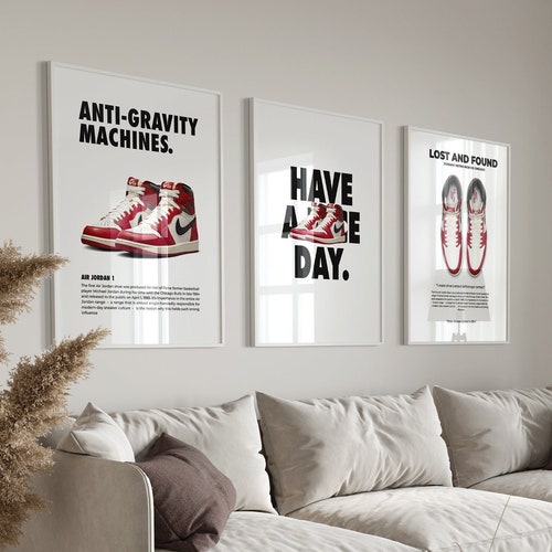 Hypebeast Printable Wall Art Hypebeast Sneaker Poster Set of Etsy New