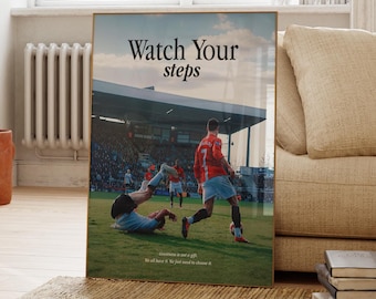 Cristiano Ronaldo Poster, Ronaldo Football Print, Sports Poster, Football Poster, Soccer Wall Art Gift, Sports Bedroom decor gift