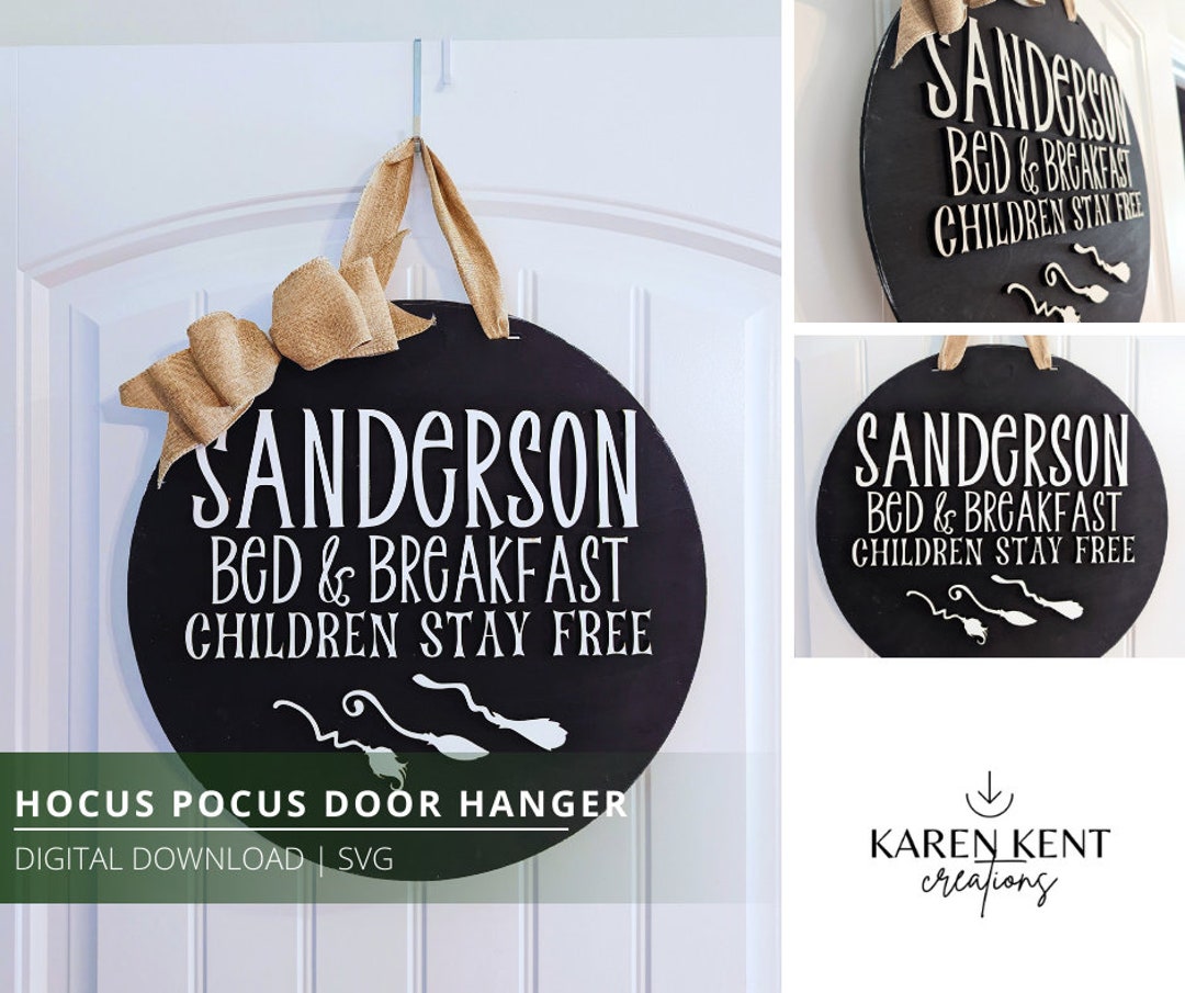 Hocus Pocus Door Hanger SVG, Its Just a Bunch of Hocus Pocus SVG ...