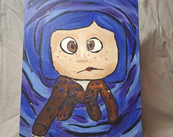 Coraline Entering Other Side Acrylic Painting