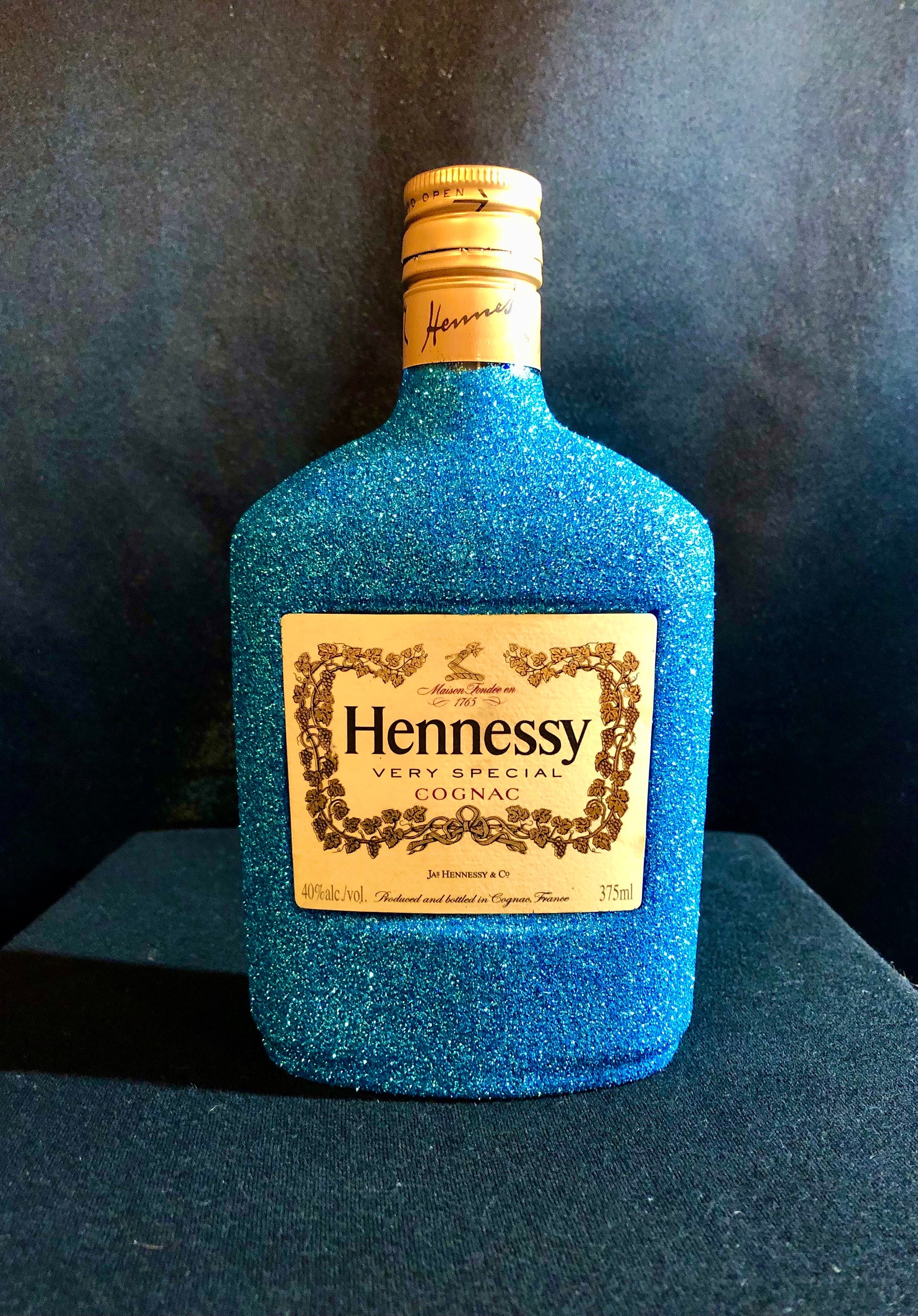 Decorative Hennessy Glitter Bottle Etsy
