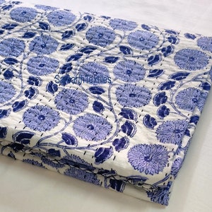 Purple Kantha Quilt kantha quilted Bedspread Floral Kantha Quilt Block Printed Kantha Indian print Cotton summer kantha quilt purple