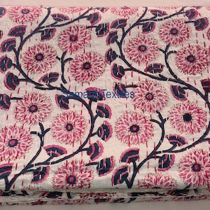 Kantha Quilt 100%Cotton Queen Size Indian Quilt Hand Stitched Bohemian Quilt Bedding Throw Quilt Bedspread Kantha Handmade Purple Quilts
