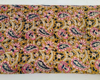Bagru Kantha Quilt Handmade Quilts King Size Throw 100% cotton Bedspread