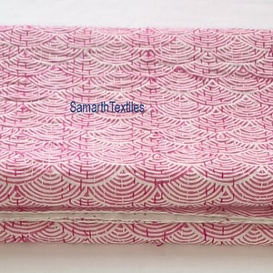 Indian Handmade Pink Kantha Quilt Throw Cotton Indian Bedspread Reversible Block Print Blanket Boho Bedding Coverlet Soft Lightweight Quilt