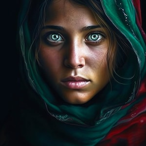 woman portrait, digital Art Print, AI Generated, Wall Art, AI Art, Digital Download