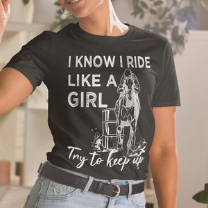 Cute design for Barrel Racing Horse Rodeo Cowgirl Western Unisex T-Shirt