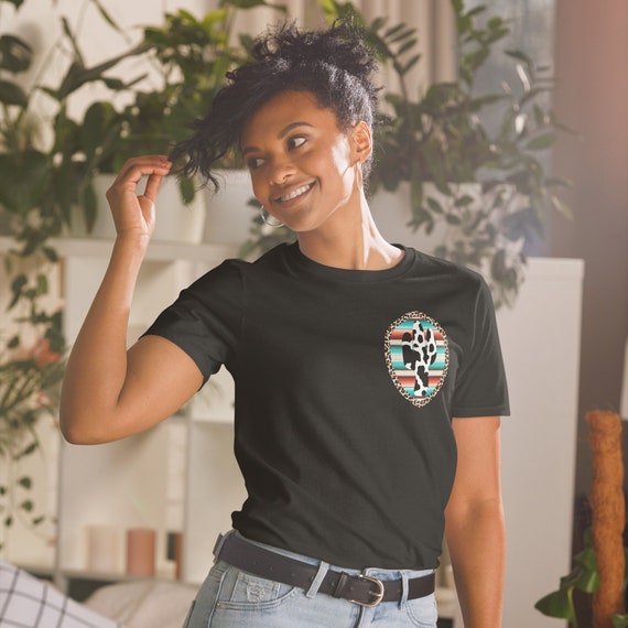 Leopard and Serape Hearts Tee Leopard and Serape Hearts Tee