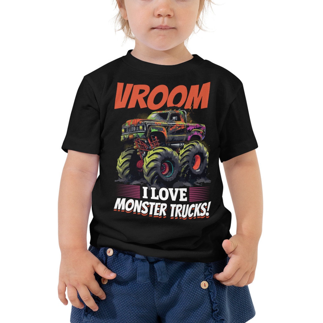 Vroom　Monster　Love　Kids　Truck　Etsy　Toddler　I　Monster　Trucks