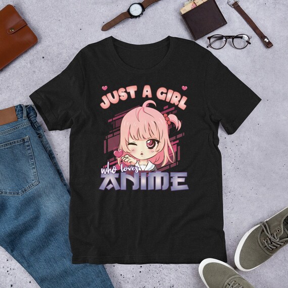 I Love Anime! Anime Girl T-Shirt Manga I Love Anime! Anime Girl T-Shirt Manga