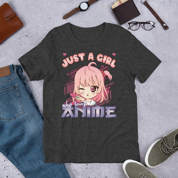 I Love Anime! Anime Girl T-Shirt Manga I Love Anime! Anime Girl T-Shirt Manga