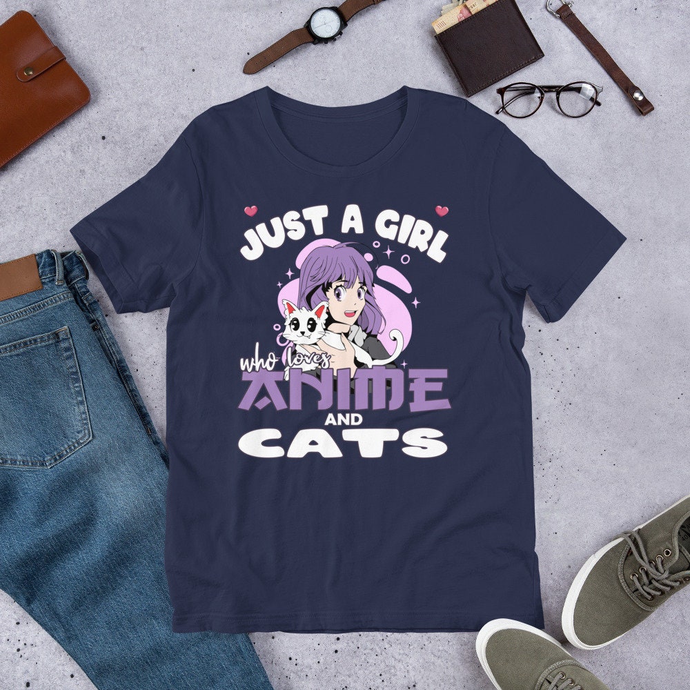 Just A Girl Who Loves Anime Shirt Otaku Clothing Gifts for Teen