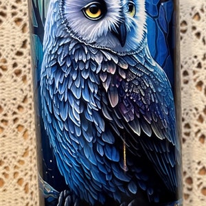 Owl Stained Glass Tumbler