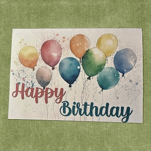 Balões de feliz aniversário