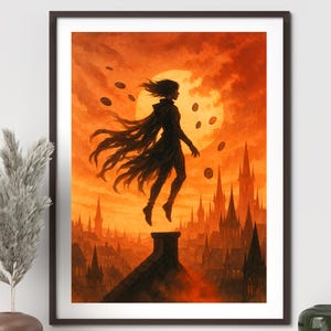 Vin Mistborn Art Print - The Mistborn Hero Poster - Brandon Sanderson Fan Art - Fantasy Wall Decor - Mistborn Artwork - Cosmere poster