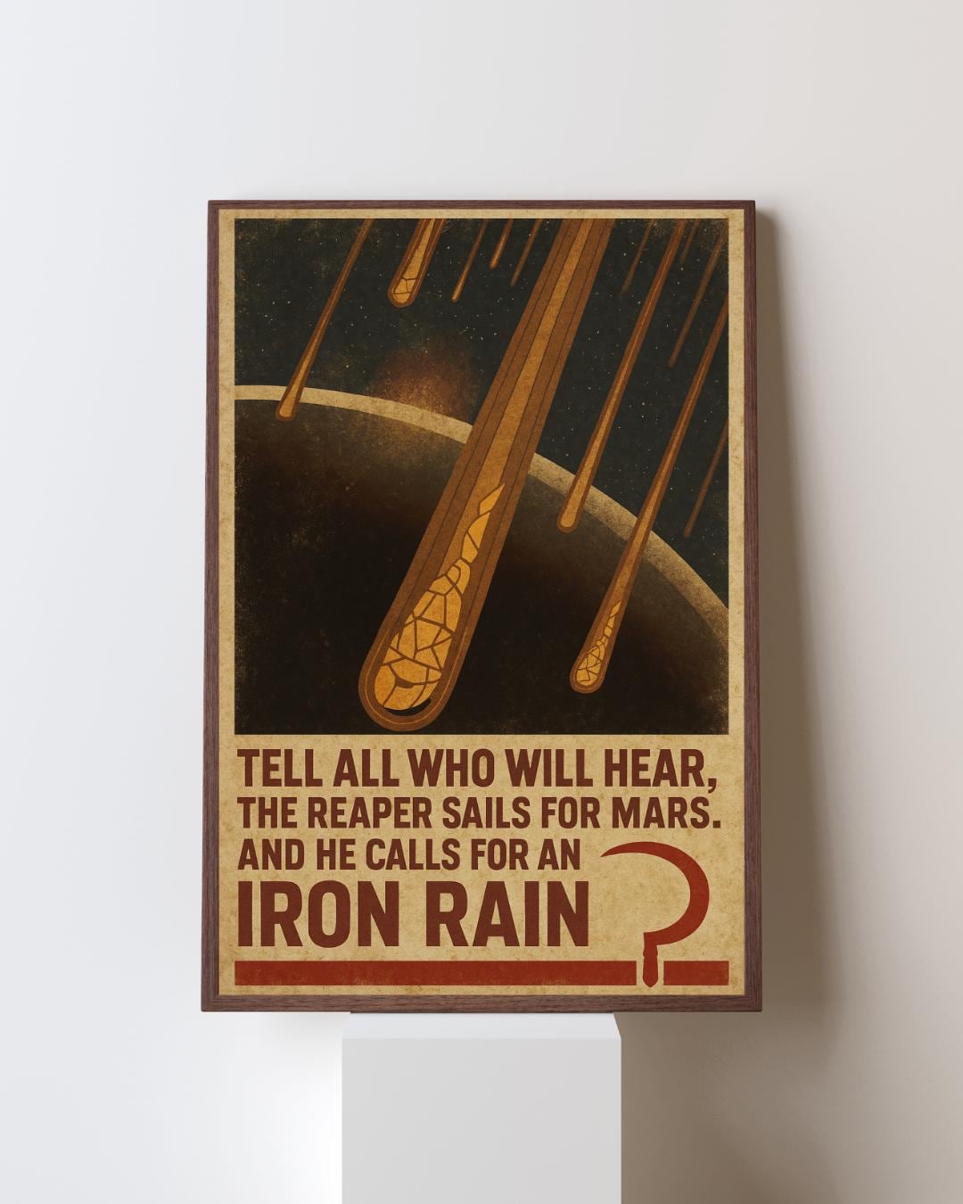 Red Rising Inspired - Iron Rain Poster - Sci-fi Propaganda Art Print - Etsy
