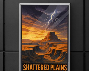 Shattered Plains Poster | Stormlight Archive Poster Wall Art