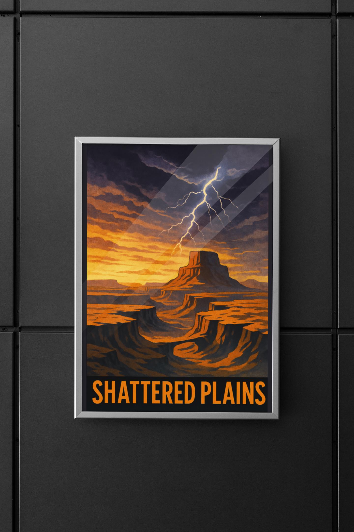 Shattered Plains Poster | Stormlight Archive Poster Wall Art