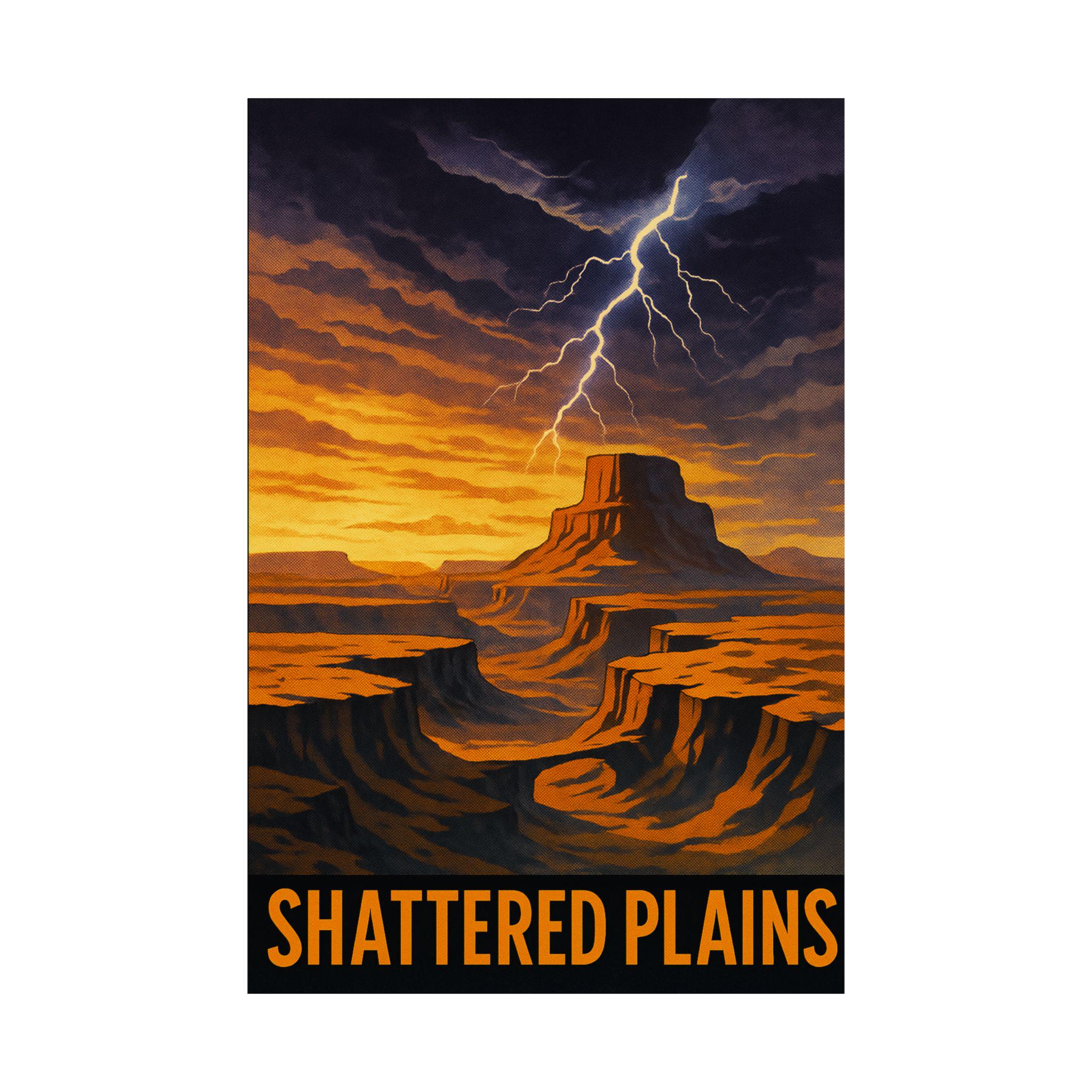 Shattered Plains Poster | Stormlight Archive Poster Wall Art