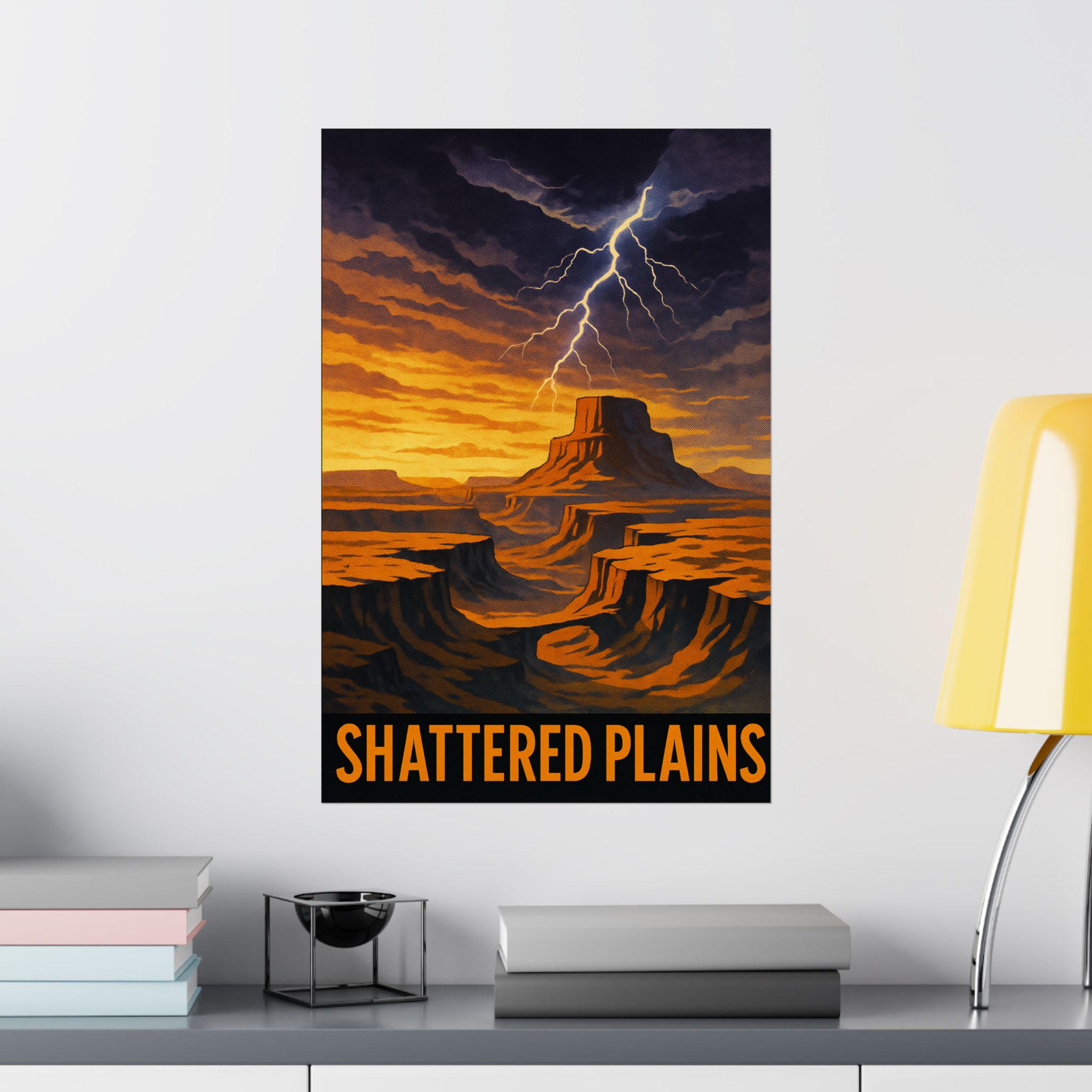 Shattered Plains Poster | Stormlight Archive Poster Wall Art