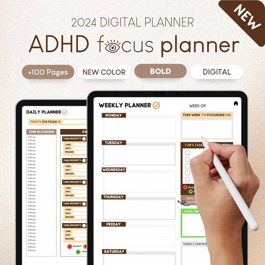 ADHD Digital Planner For Goodnotes IPad And Android Digital Planner adhd-digital-planner-for-goodnotes-ipad-and-android-digital-planner