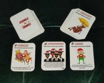 Sprinkle the Twinkle Holiday Quest - Holiday Christmas Party Card Game (Print at home)