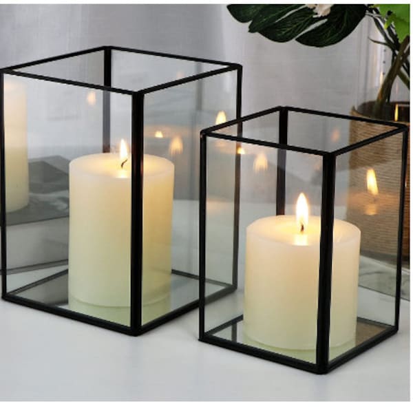 Tall Hurricane Candle Holders Etsy