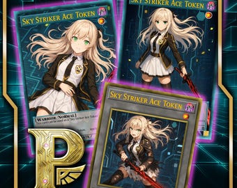 Sky Striker Ace Raye Token – Custom Made Collectors Rare, Starlight Rare