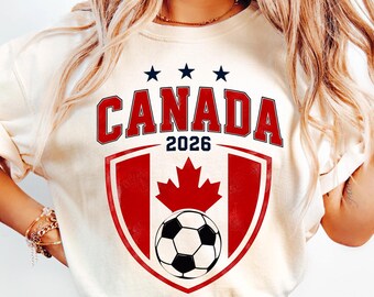 Canada Soccer 2026 Shirt, Canada Soccer Fan Gift,Canada Supporter Shirt,Soccer Tournament Gift, Usa Canada Mexico Football,Soccer Lover Gift