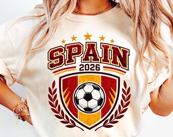 Spain Soccer Shirt Unisex, Spain Soccer Fan Shirt, España Soccer T-Shirt, Spanish Game Day Gift,Spain Team Graphic Tee, Spain Supporter Gift