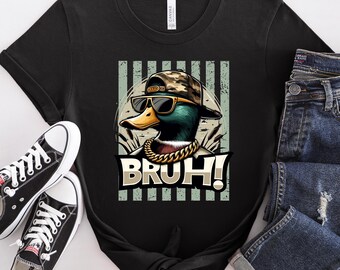 Bruh Duck Shirt, Mallard Duck Shirt, Unisex Nature Lover Shirt, Camping Adventure Wildlife, Duck Bruh Camo Shirt,Camp Lover Gift,Camper Gift