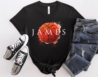 Custom Basketball Ball Shirt, Basketball Ball Graphic T-Shirt, Sports Fan Gift,Basketball Lover Gift,Basketball Fan Gift,Sports Graphic Tees