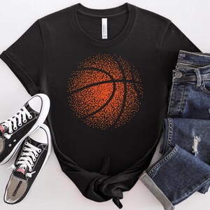 Basketball Ball T-Shirt, Basketball Season T Shirt, Gift for Basketball Lovers, Basketball Fan Gift, Biggest Fan Shirt, Sports Graphic Tees