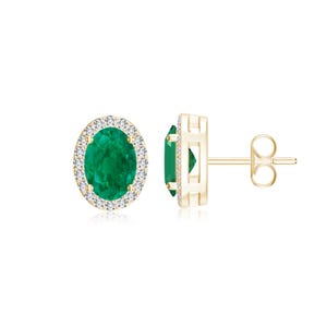 Puces d'oreilles en pierres précieuses, puces d'oreilles rondes en moissanite avec bouton-poussoir, boucles d'oreilles émeraude verte, cadeau de bijoux fait main en argent sterling 925 plaqué or