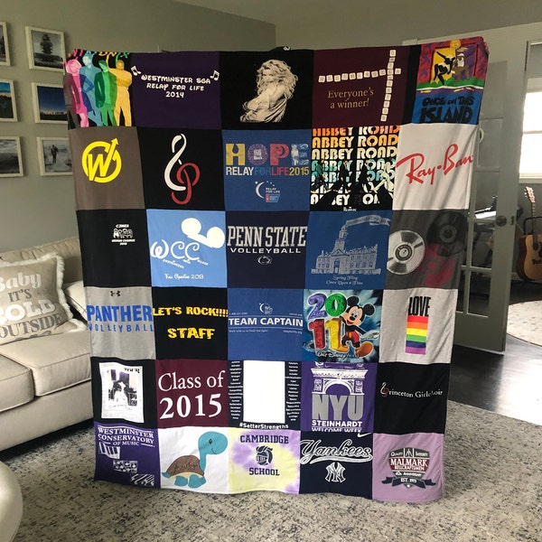 T Shirt Blanket Etsy