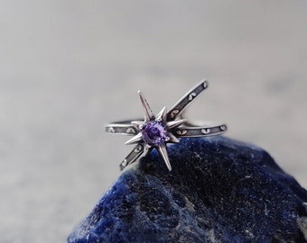 Adjustable Ring, Six-Manifold Star Ring, Dainty Ring, Gift for Women
